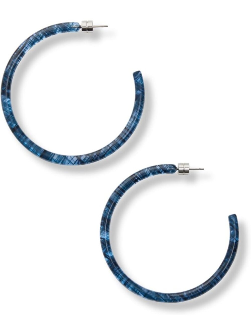 Chic Acetate Resin Circle Hoop Earrings - Trendy Fashion Jewelry for Women